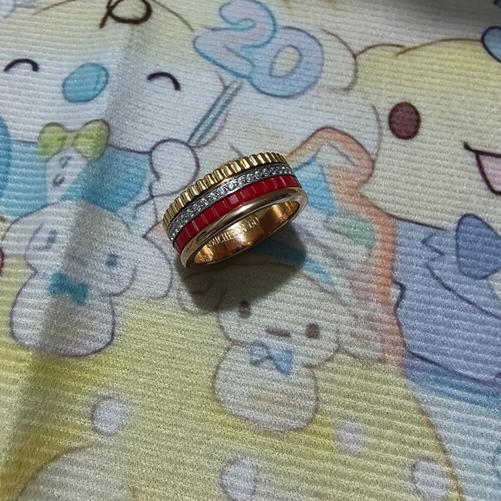 Boucheron Four-Band Red Ring - Picture 6 of 7